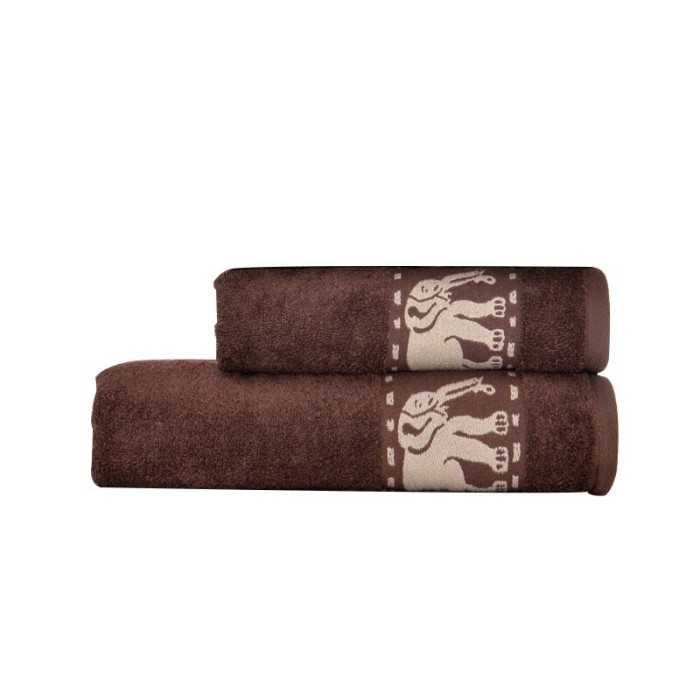 Set of cotton towels for 2 pieces of bathroom (70x40) and face (60x90)